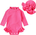 YOUNGER TREE Infant Baby Girls Swimsuit Long Sleeve Swimsuits One Piece by YOUNGERTREE