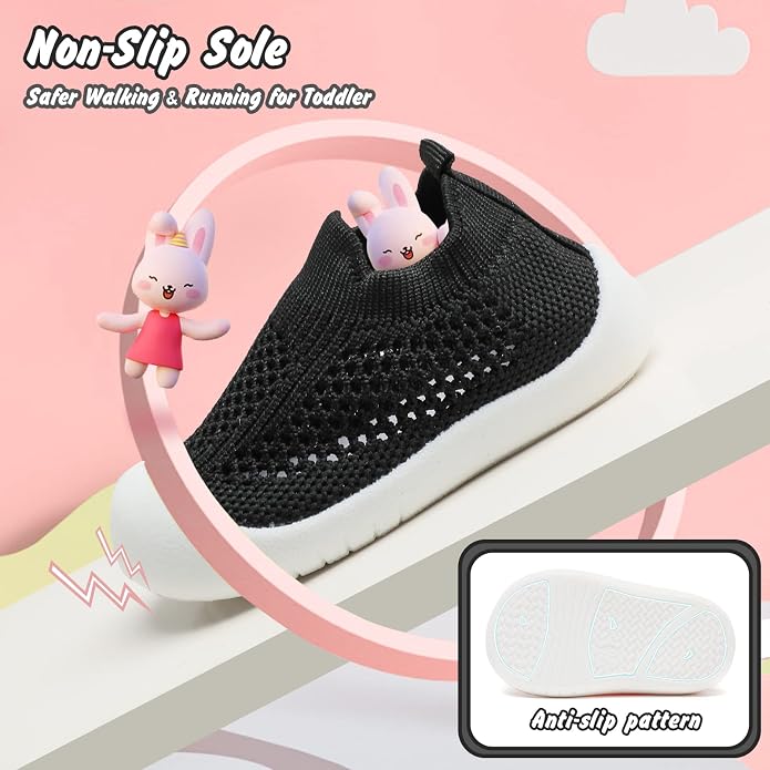 Baby Walking Shoes Toddler Girl Boy Soft Sole Breathable Cotton Canvas Shoes - Image 4