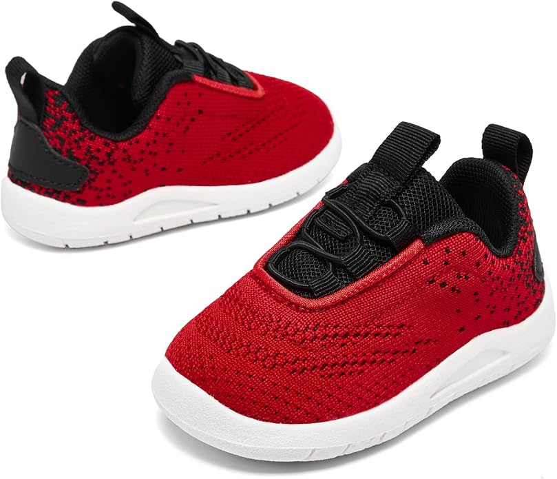 MORENDL Toddler Slip On Sneakers Baby Walking Shoes Non-Slip Breathable Unisex - Image 3