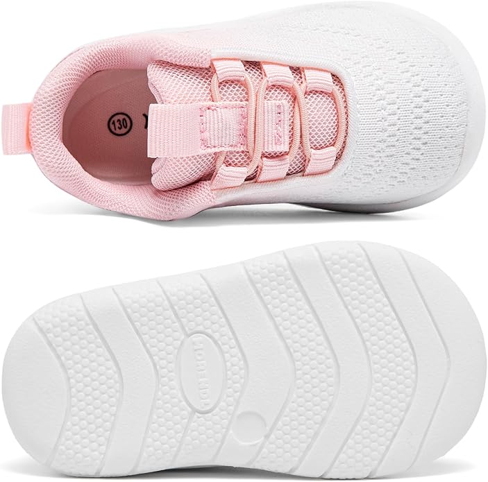 MORENDL Toddler Slip On Sneakers Baby Walking Shoes Non-Slip Breathable Unisex - Image 4