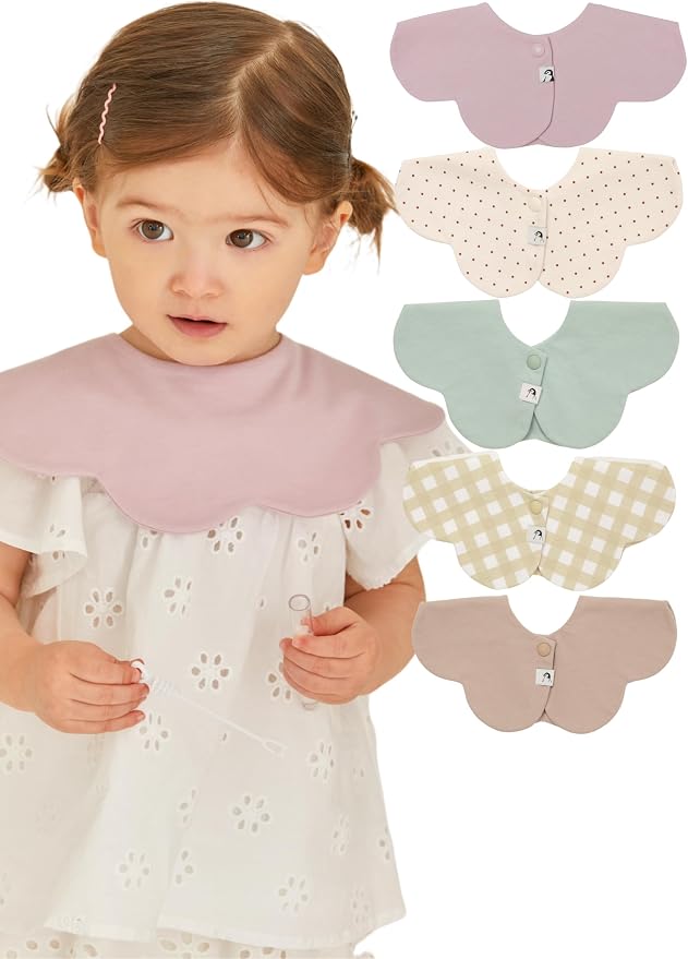 Konny Baby Bibs Set, 360 ​​° Rotate, Soft and Absorbent Bandana Drooling by Konny