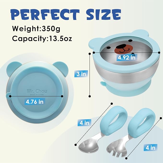 MR. CHOU Suction Baby Bowl Set - Image 8