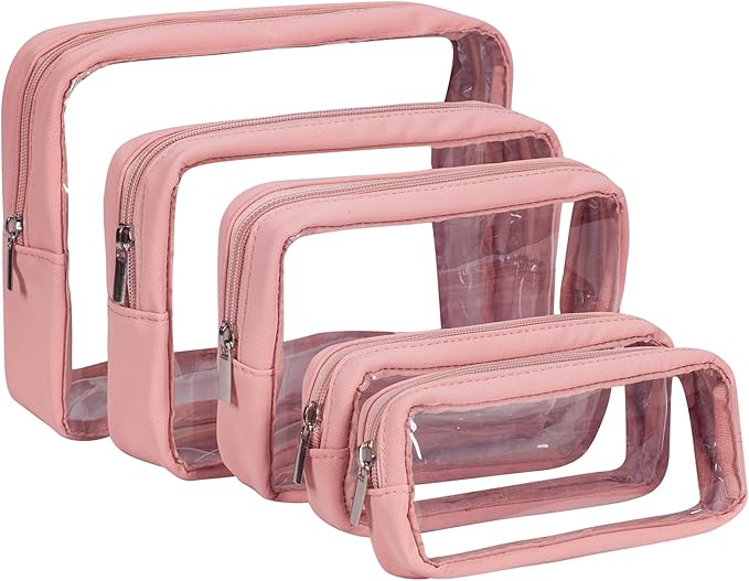 TSA Approved 5-Piece Diaper Bag Organizer Pouch Set Clear Waterproof TPU Kids by Remobia+Hicol