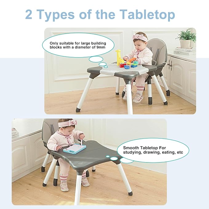 6 in 1 Baby High Chair, Convertible Highchair - Image 4