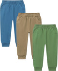 GFQLONG 2/3 Pack Toddler Pants Sweatpants Boys Cotton Joggers, Athletic Pull on by GFQLONG