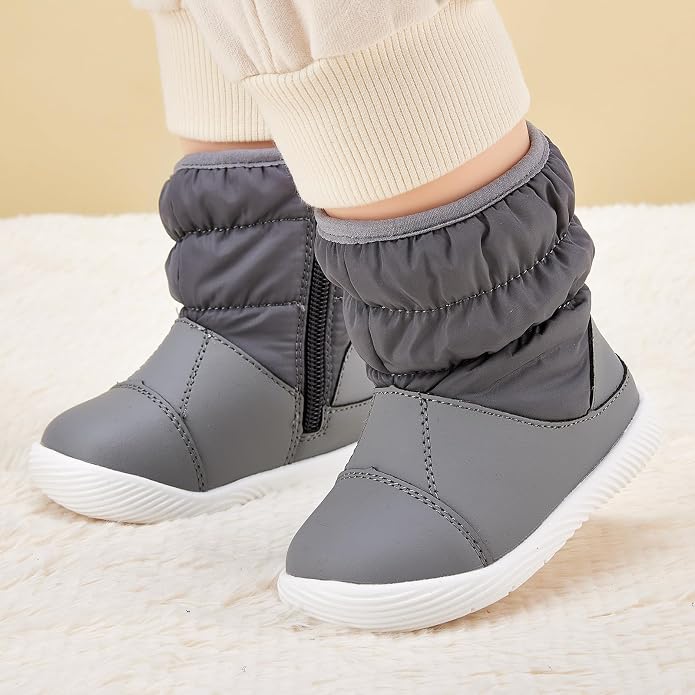 BMCiTYBM Baby Boy Girl Snow Boots Waterproof Winter Warm Booties Nonslip - Image 2