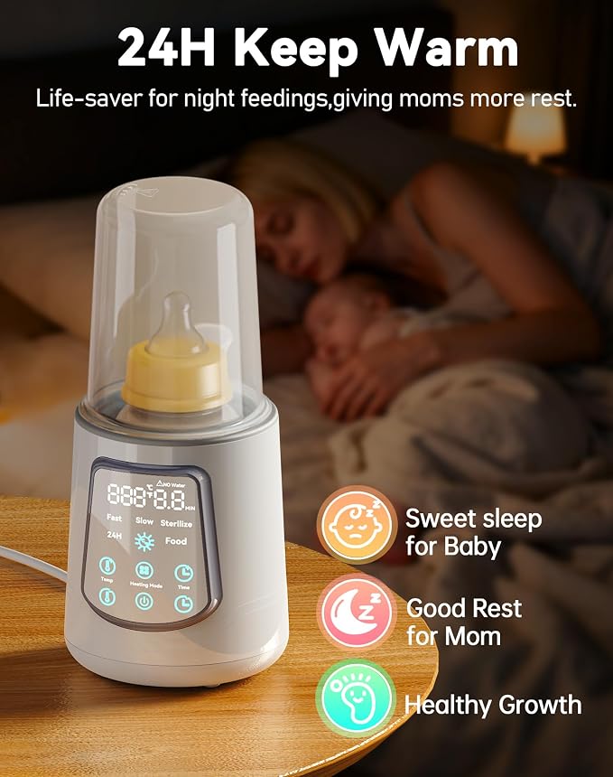 Fast Baby Bottle Warmer for Breastmilk, Smart 12 in 1 Breast Milk Warmer for - Image 3