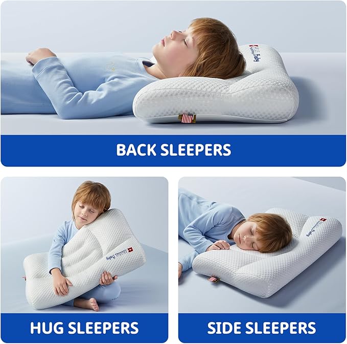 Toddler Pillow with Pillowcase, Breathable & Cozy Machine Washable Kids Pillow - Image 7