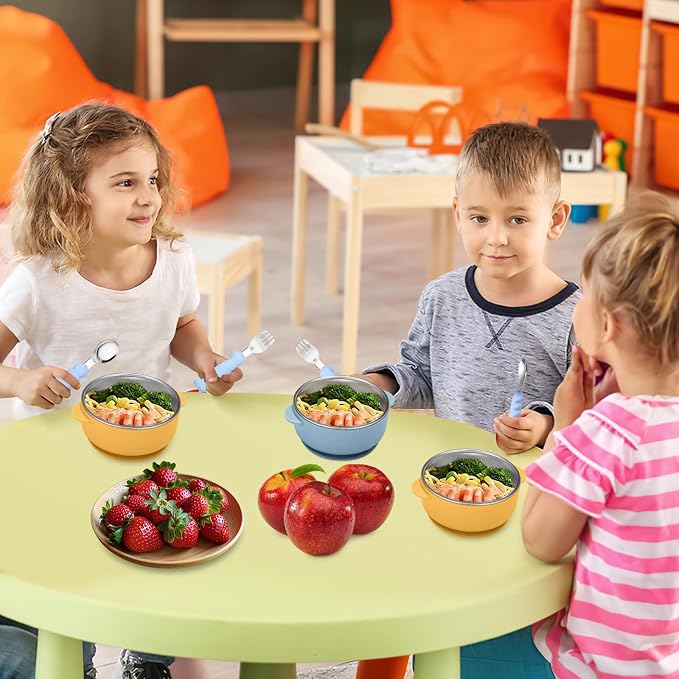 2 Pack Stainless Steel Baby Bowls - Image 7