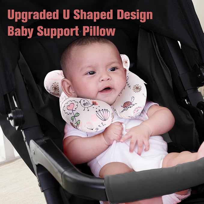 KAKIBLIN Baby Neck Pillow, Upgraded Baby Support Pillow, Babies Head Pillow - Image 3