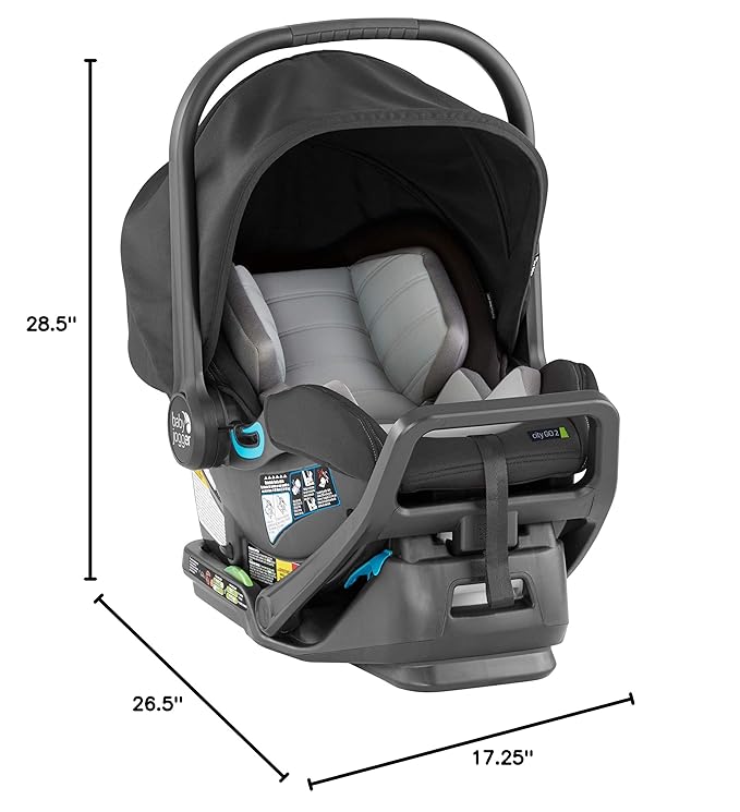 Baby Jogger City GO 2 Infant Car Seat Slate - Image 18