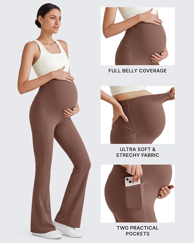 G4Free BareFeel Maternity Flare Leggings - Image 7