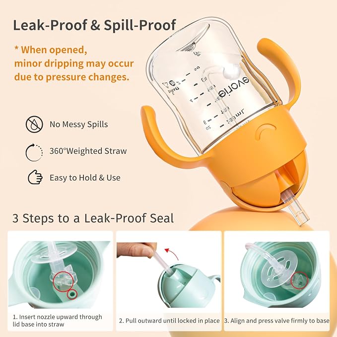 Evorie Tritan Weighted Straw Sippy Cup - Image 3