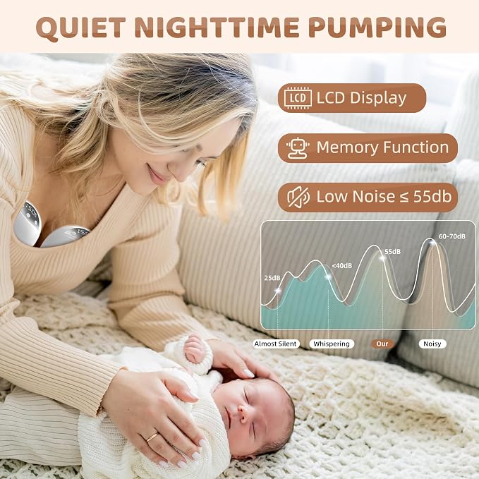 Hands Free Breast Pump, Wearable Breastfeeding Pump, Portable Electric Breast - Image 5