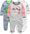 Kiddiezoom Baby and Toddler Boys'Snug Fit Footed One-Piece Romper Jumpsuit by Kiddiezoom