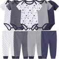 Baby Layette Set Baby Boys' 9-Piece Bodysuits Pants Set Toddler Girl Boy Unisex by Kiddiezoom