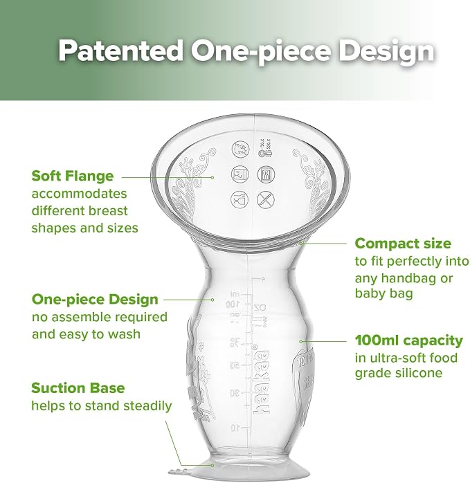 haakaa Manual Breast Pump & Silicone Cap Combo - Image 4