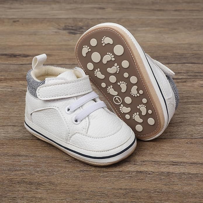 Clowora Baby Boys Girls Shoes Non-Slip Rubber Sole Sneakers Infant First - Image 3