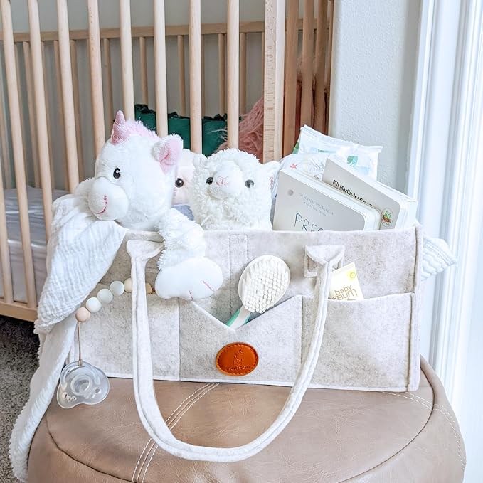 Maliton Baby Diaper Caddy, Nursery Storage Bin & Car Organizer - Image 9