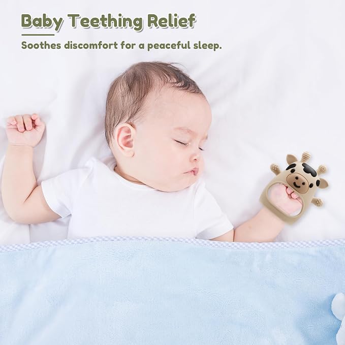 2 Pack Baby Teething Toys 0-6 6-12 Months, Adjustable Anti Dropping Wrist - Image 7