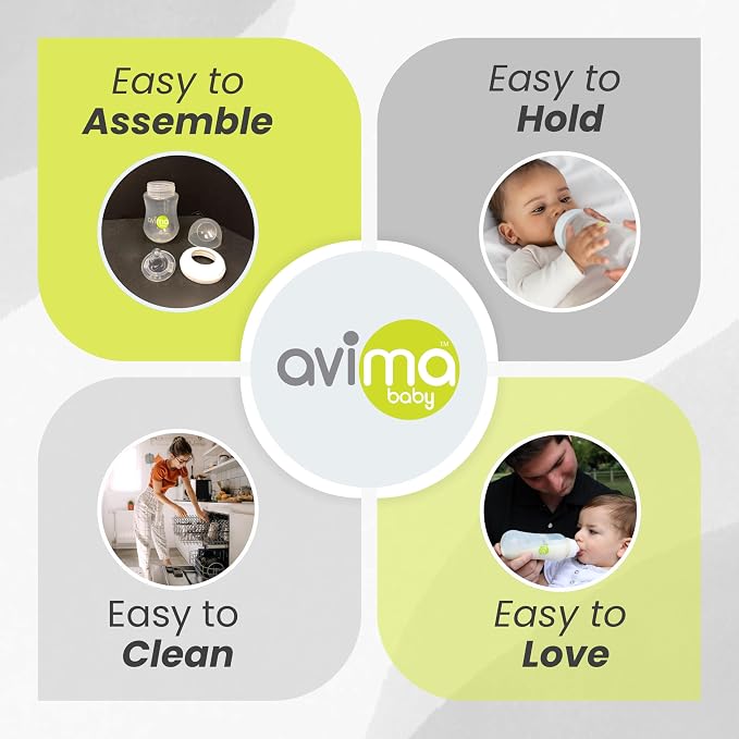 Avima 10 oz Anti Colic Baby Bottle Set - Image 5