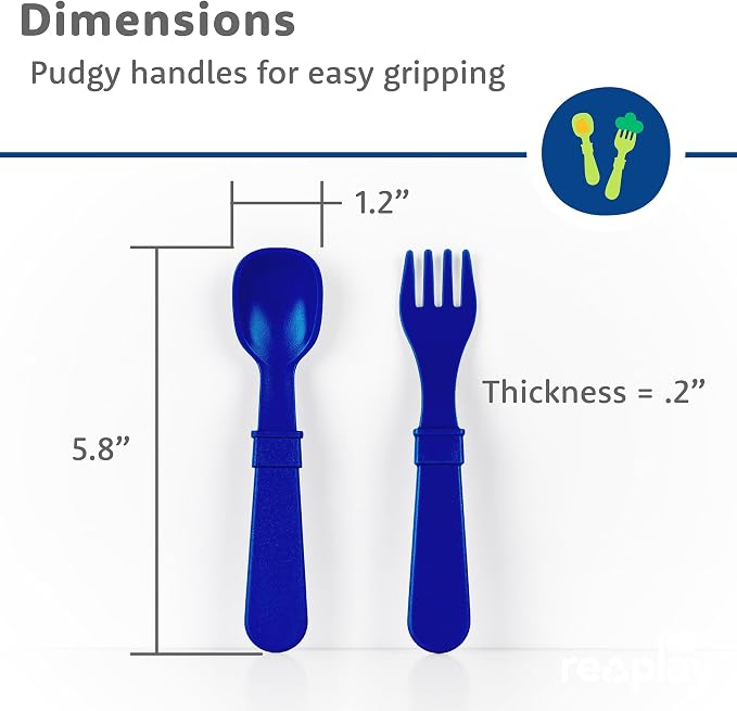 Re-Play Toddler Forks and Spoons Set - Image 8