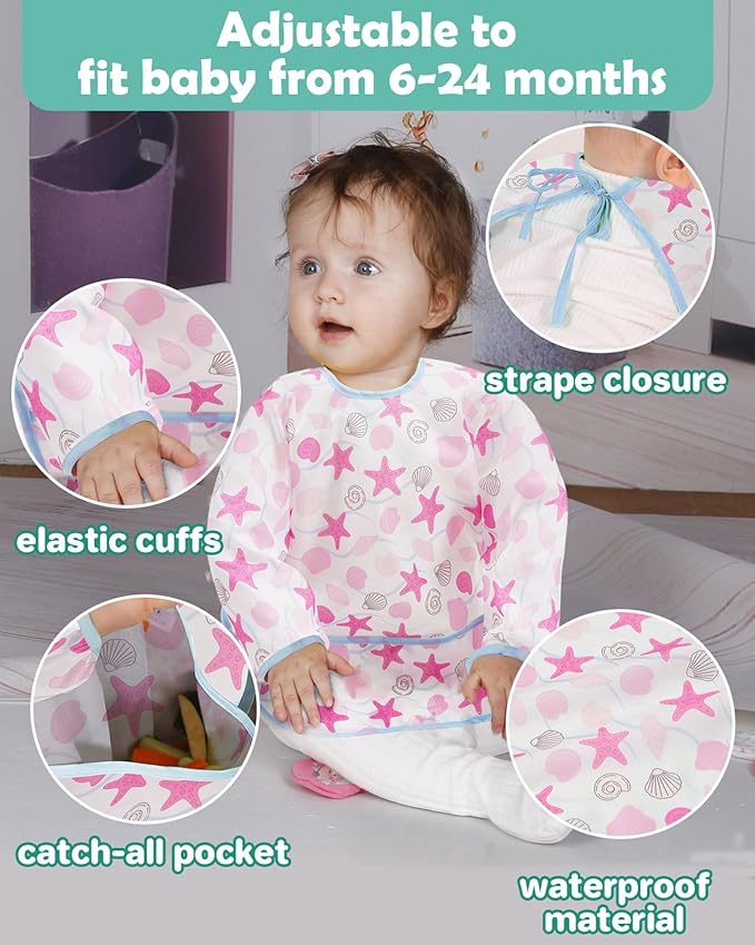 Lictin Long Sleeve Bibs 5 Pack - Image 6