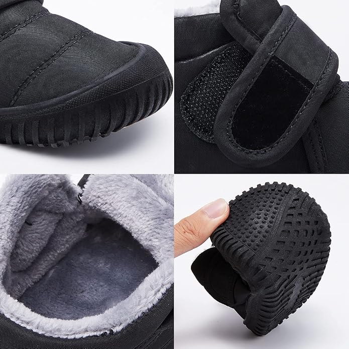 BMCiTYBM Toddler Baby Snow Boots Winter Shoes Boys Girls Cold Weather Baby Faux - Image 2
