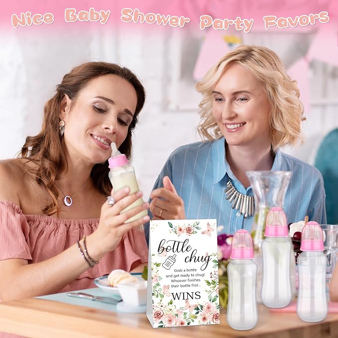 TrelaCo Cool Baby Shower Games Sets 12 Pcs Feeding Bottles - Image 6
