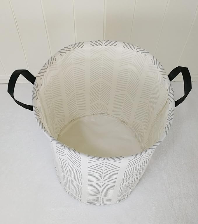 Round Laundry Hamper Storage Basket Laundry Organizer Hamper Storage Bins - Image 5