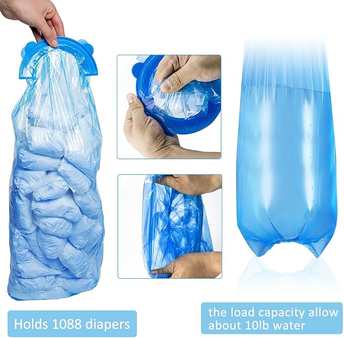 Diaper Pail Refill Bags 34 Bags 1088 Counts Compatible - Image 6