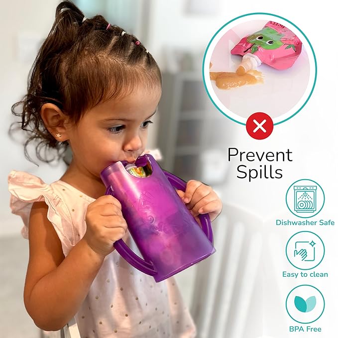 Flipping Holder Squeeze Proof Food Pouch Holder - Image 3
