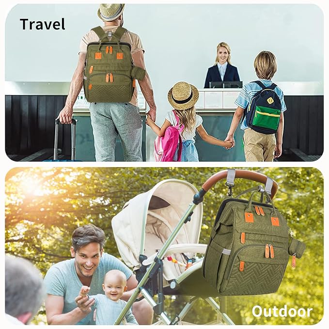 KABAQOO Diaper Bag Backpack - Image 7