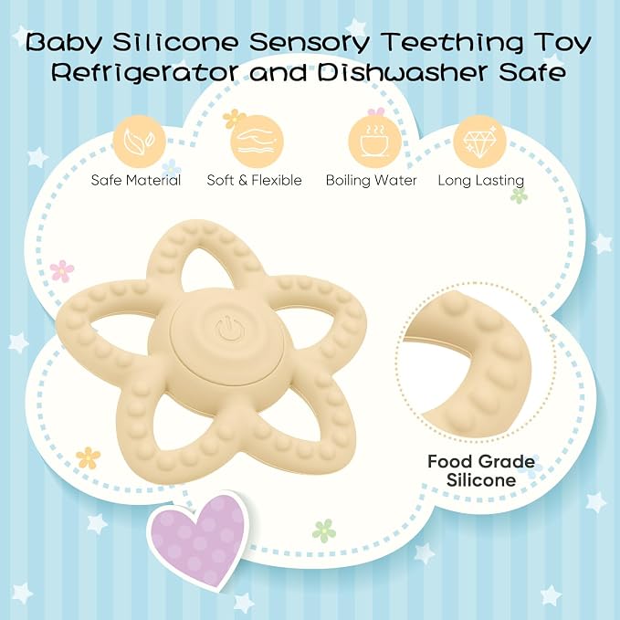 Vibrating Sensory Chew Toy, Teether Teething Toys - Image 5