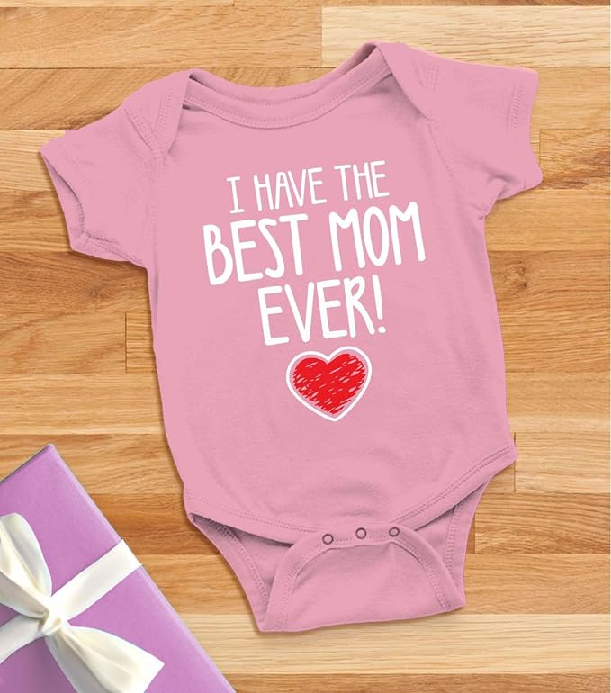 Tstars I Have the Best Mom Ever Baby Bodysuit Newborn Outfit Gift - Image 5