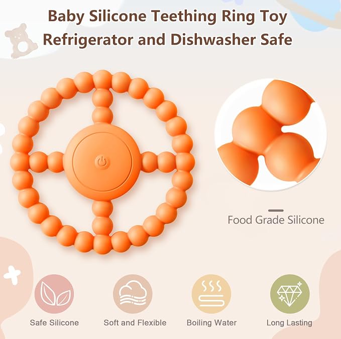 Vibrating Sensory Teething Toys, Baby Toys 6-18 Months, Autism Support & Oral - Image 6