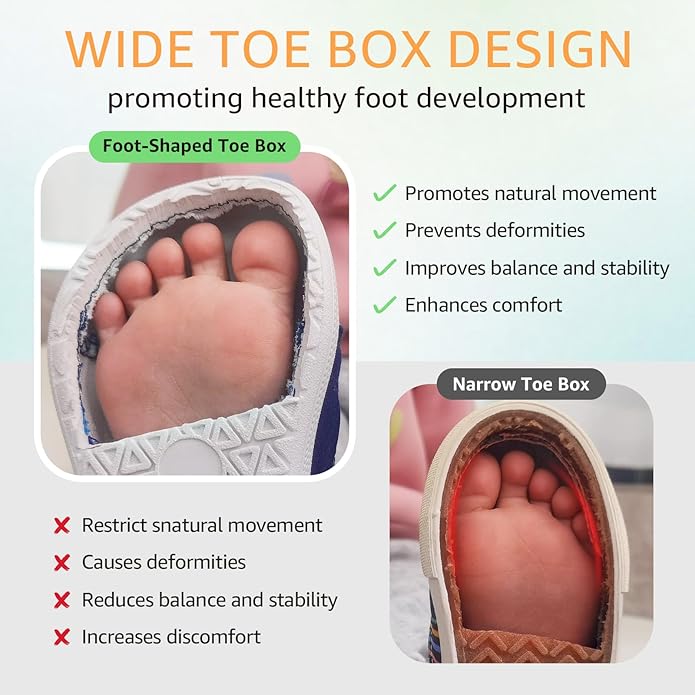 Toddler Wide Toe Box Barefoot Shoes Boys Girls Sneakers Zero Drop Kid Tennis - Image 3