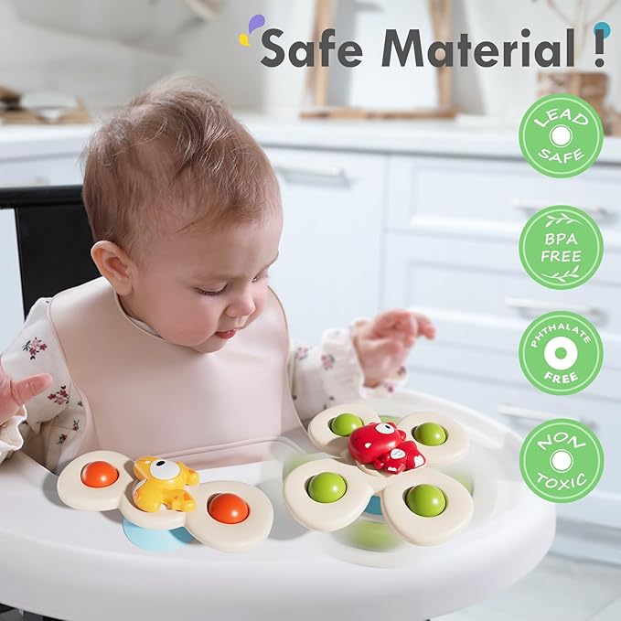 ALASOU 3PCS Suction Cup Spinner Toys - Image 3