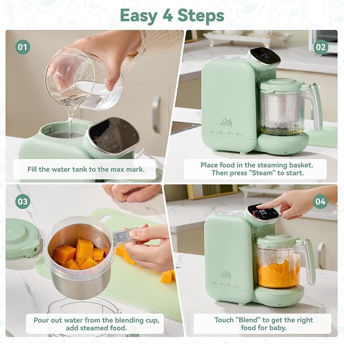 Baby Food Maker, 5 in 1 Baby Food Processor - Image 4
