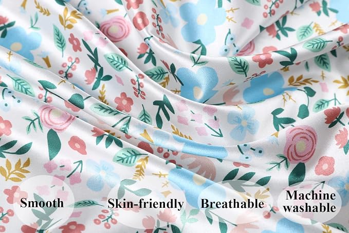 Satin Nursing Pillow Cover Set 2 Pack Ultra Soft Silk Compatible - Image 3