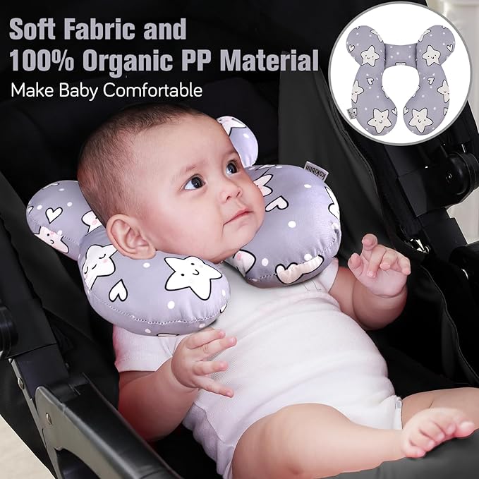 KAKIBLIN Baby Neck Pillow, Upgraded Baby Support Pillow, Head Pillow, Travel - Image 2