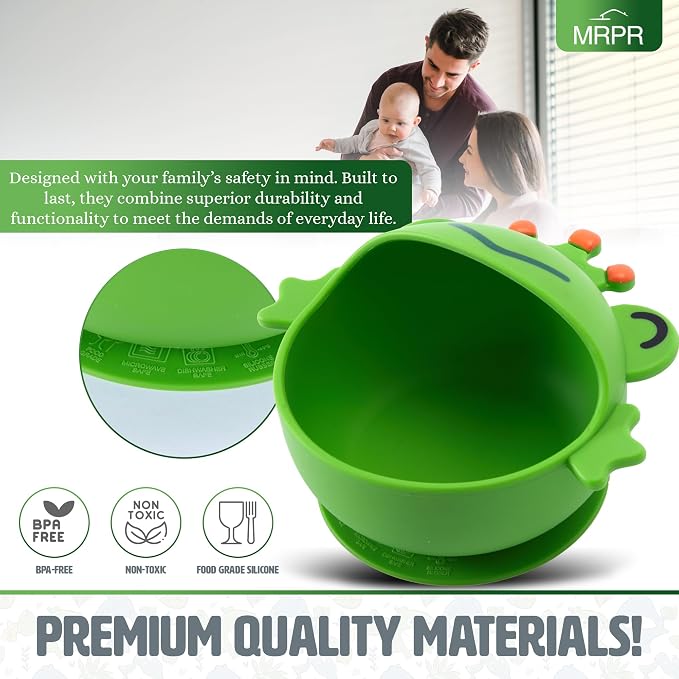 MRPR Hop & Snack Silicone Frog Bowl – Silicone Suction Bowl - Image 8