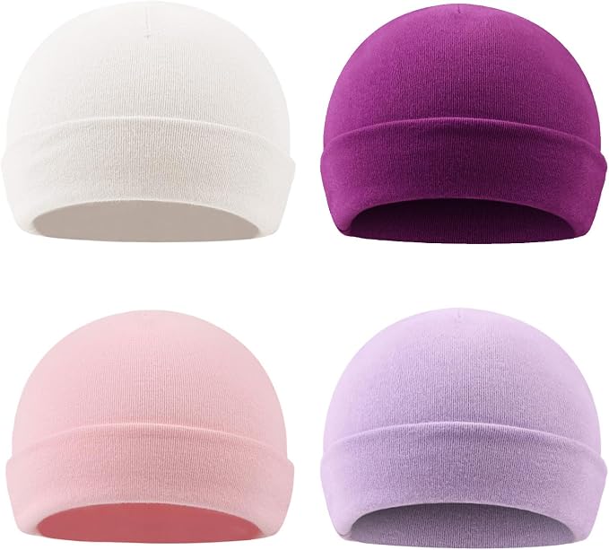 Bamery Cotton Baby Girl Hat Preemie Boys Beanie Newborn Hospital Hats Winter - Image 2