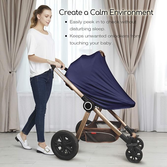 Nursing Cover & Baby Nursing Poncho, High Seat Cover, Stroller Cover, Shopping - Image 4