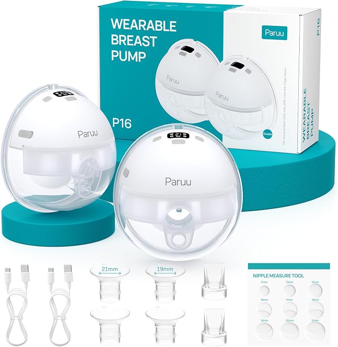 Paruu Hands Free Breast Pump P16, Wearable Breast Pump Electirc Portable by Paruu
