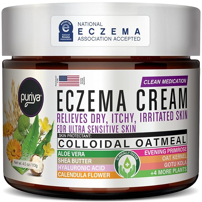 Puriya 5-in-1 Eczema Cream for Kids, Advanced Colloidal Oatmeal Lotion for Dry by Puriya