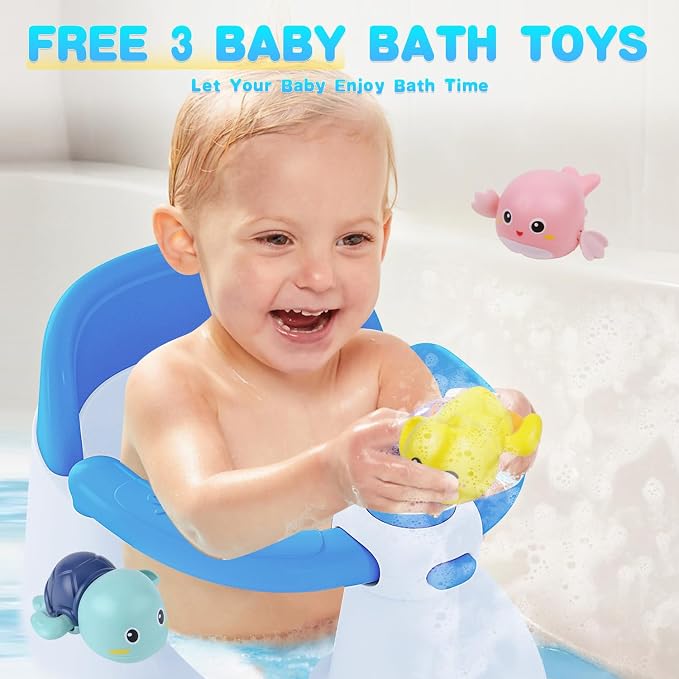 Baby Bath Seat for Babies 6 Months & Up, Bath Seats for Babies Sitting Up - Image 6