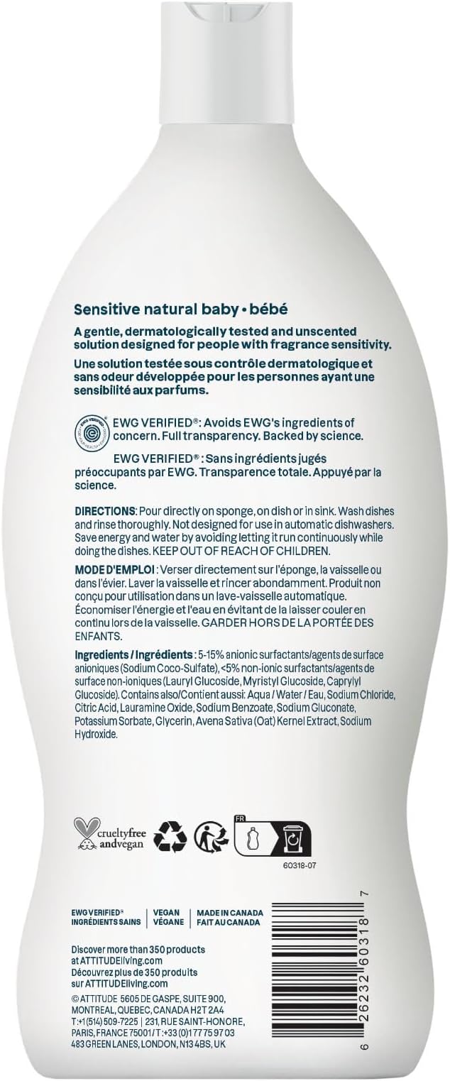 ATTITUDE Baby Dish Soap for Sensitive Skin - Image 8