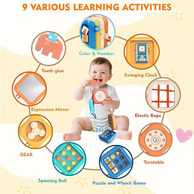 weirtoya Busy Board for 1 Year Old, Toddler Travel Toys for Toddler 1-3 - Image 5