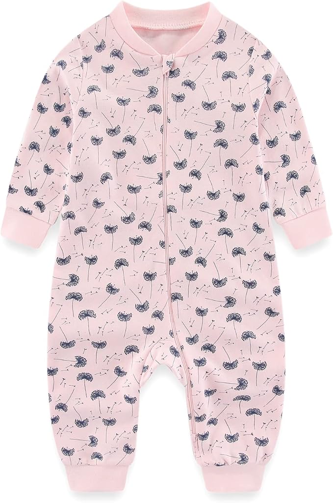 Newborn Baby 2-way Zipper Romper Cotton One-piece Jumsuit 3-pack, 0-24 Months - Image 4